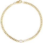 14K Natural Gemstone Link Bracelet