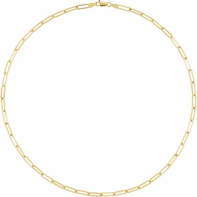 14K Bold Paperclip Chain 3.85 mm Bracelet