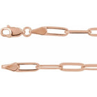 14K Bold Paperclip Chain 3.85 mm Bracelet