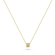 18K Natural Diamond Ring Necklace