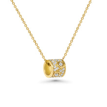 18K Natural Diamond Ring Necklace