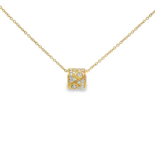 18K Natural Diamond Ring Necklace