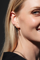 18K Lab Grown Diamond U Shape Hoops