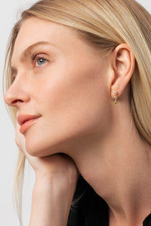 14K Lab Grown Diamond and Peridot Earring Drop