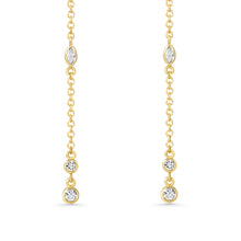 14K Lab Grown Marquise Diamond Earring Drop
