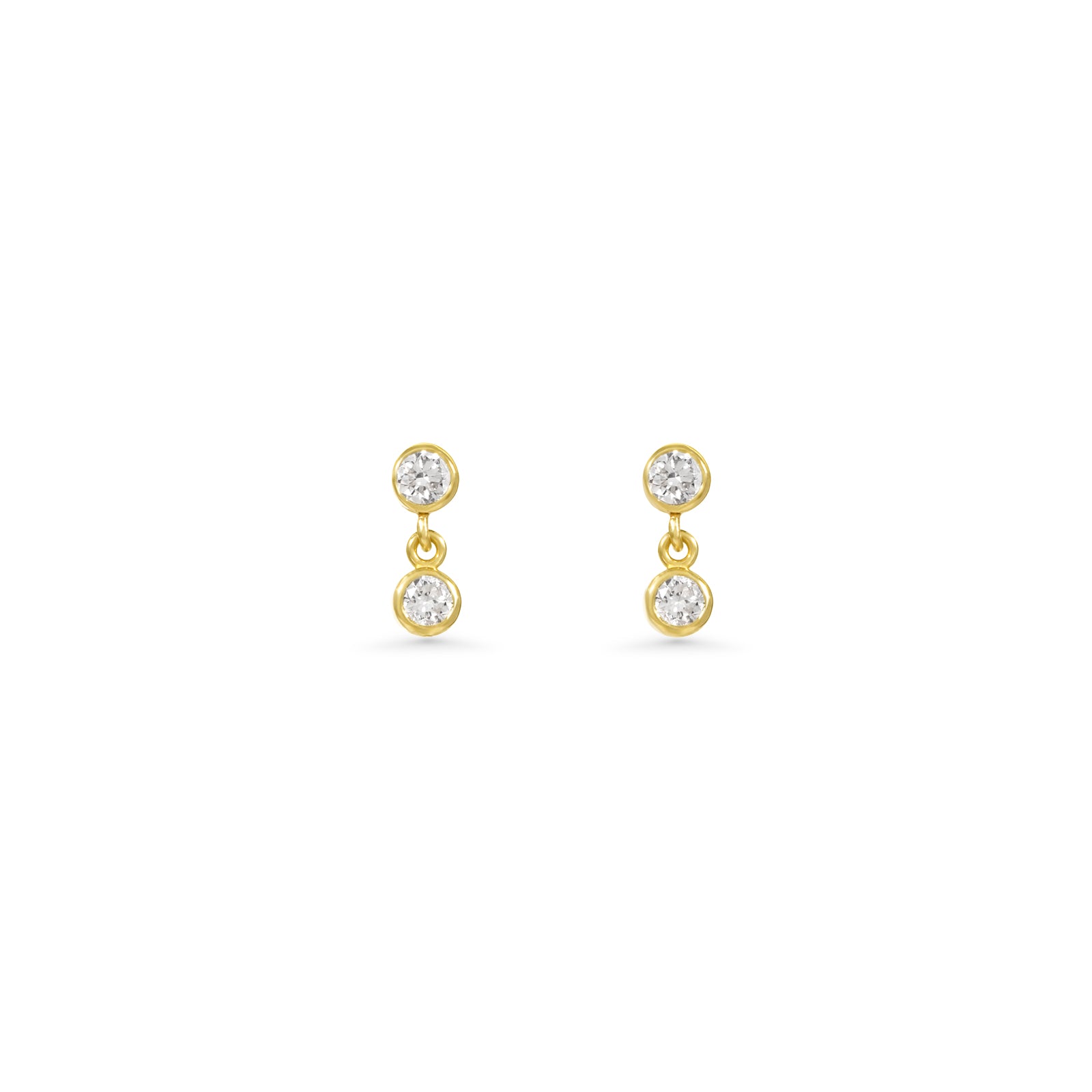 14K Lab Grown Diamonds Mini Drop