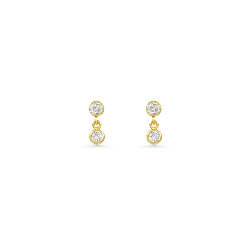 14K Lab Grown Diamonds Mini Drop