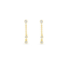 14K Lab Grown Diamonds Long Pear Earring Drop