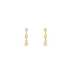 14K Lab Grown Pear Earring Drop