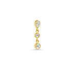 14K Lab Grown Pear Earring Drop