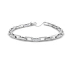 18K Natural Diamond 0.93ct Paper Clip Bracelet