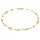 18K Yellow and White Diamond Beaded Station Bracelet
