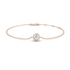 18K Solitaire Bezel Diamond Bracelet