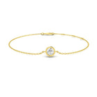 18K Solitaire Bezel Diamond Bracelet