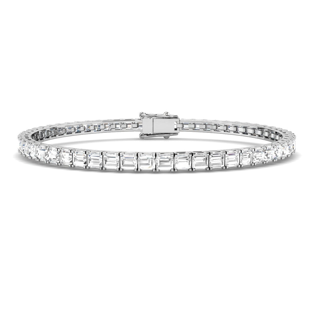 18K Diamond Baguette 4.93ct Tennis Bracelet