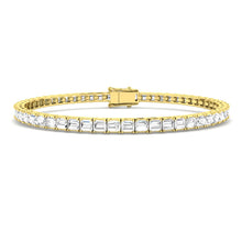 18K Diamond Baguette 4.93ct Tennis Bracelet