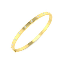 9K Scattered Natural Diamond Bangle