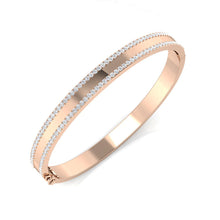 9K Natural Diamond Bangle