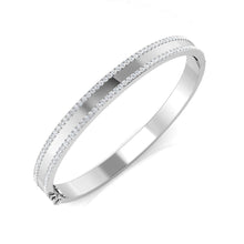 9K Natural Diamond Bangle