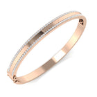 9K Natural Diamond Bangle