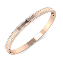 9K Natural Diamond Bangle