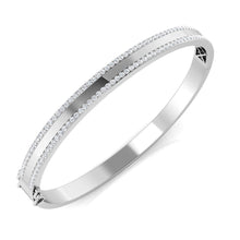 9K Natural Diamond Bangle