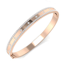 9K Natural Diamond 1.77ct Bangle