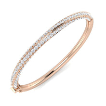 18K Natural Diamond 4.5ct Torque Bangle