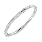 18K Natural Diamond 4.5ct Torque Bangle