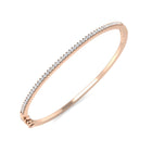 9K Natural Diamond 0.54ct Eternity Hinged Bangle