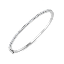 9K Natural Diamond 0.54ct Eternity Hinged Bangle