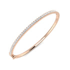 9K Natural Diamond 1.00ct Eternity Hinged Bangle