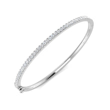 9K Natural Diamond 1.00ct Eternity Hinged Bangle