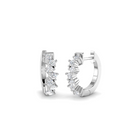 18K Lab Grown Scattered Diamond 0.51ct Hoops