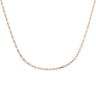 18K Gold and Natural Diamond 2.46ct Paperclip Necklace