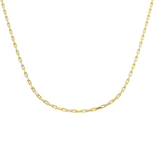 18K Gold and Natural Diamond 2.46ct Paperclip Necklace
