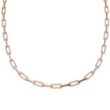 18K Diamond 2.04ct Paperclip Necklace