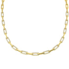 18K Diamond 2.04ct Paperclip Necklace