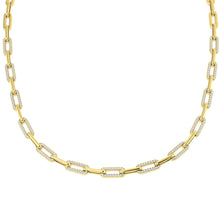 18K Diamond 2.04ct Paperclip Necklace