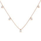 18K Gold and Natural Diamond 0.50ct Dangle Necklace