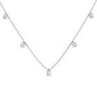 18K Gold and Natural Diamond 0.50ct Dangle Necklace
