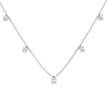 18K Gold and Natural Diamond 0.50ct Dangle Necklace