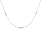 18K Natural Diamond Trio 0.56ct Station Necklace