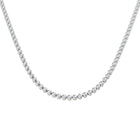 18K Gold and Natural Diamond 5ct Bezel Set Tennis Necklace