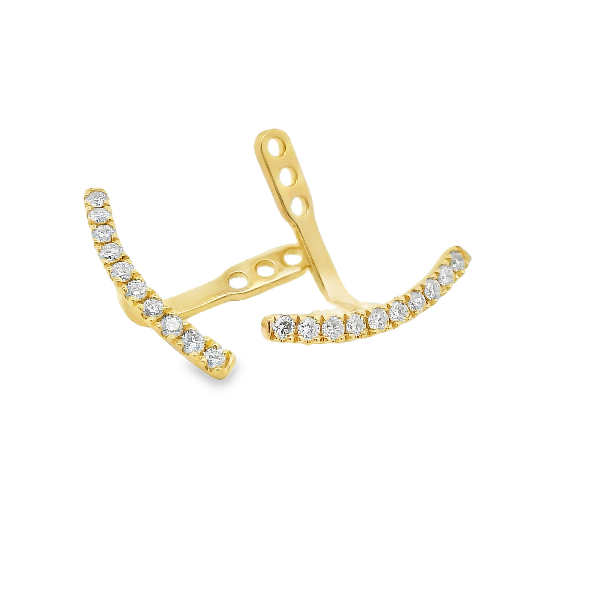 14K Lab Grown Diamond Earring Jackets