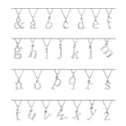 Silver Lowercase Initial Pendant