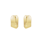14K Asymmetrical Hinged Hoop Earrings