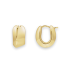 14K Asymmetrical Hinged Hoop Earrings