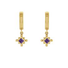 14K Natural Gemstone Beaded Earring Dangle