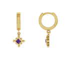 14K Natural Gemstone Beaded Earring Dangle